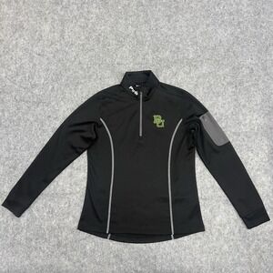 Ping Sweatshirt Womens Small Black 1/4 Zip Pocket Performance‎ Baylor University